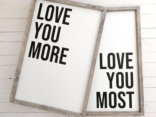 Love you more/Love you most set