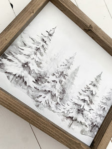 Snowy Trees Print