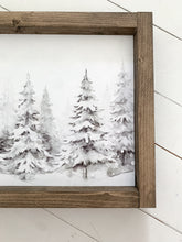 Load image into Gallery viewer, Snowy Trees Print