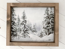 Load image into Gallery viewer, Snowy Trees Print