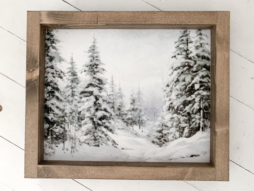 Snowy Trees Print