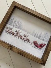 Load image into Gallery viewer, Santa Sleigh and Reindeer