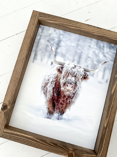 Winter Cow Print