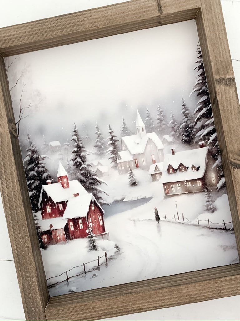 Christmas Village print