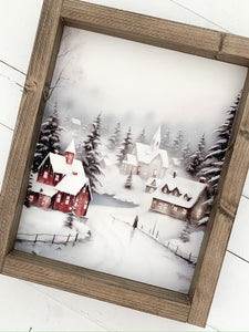 Christmas Village print