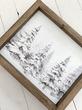 Load image into Gallery viewer, Snowy Trees Print