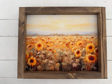 Load image into Gallery viewer, Sunflower field print